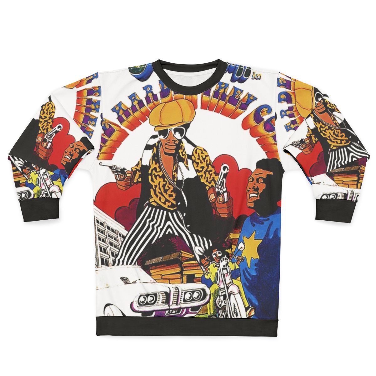 Skinhead sweatshirt inspired by the classic Jamaican music film "The Harder They Come"