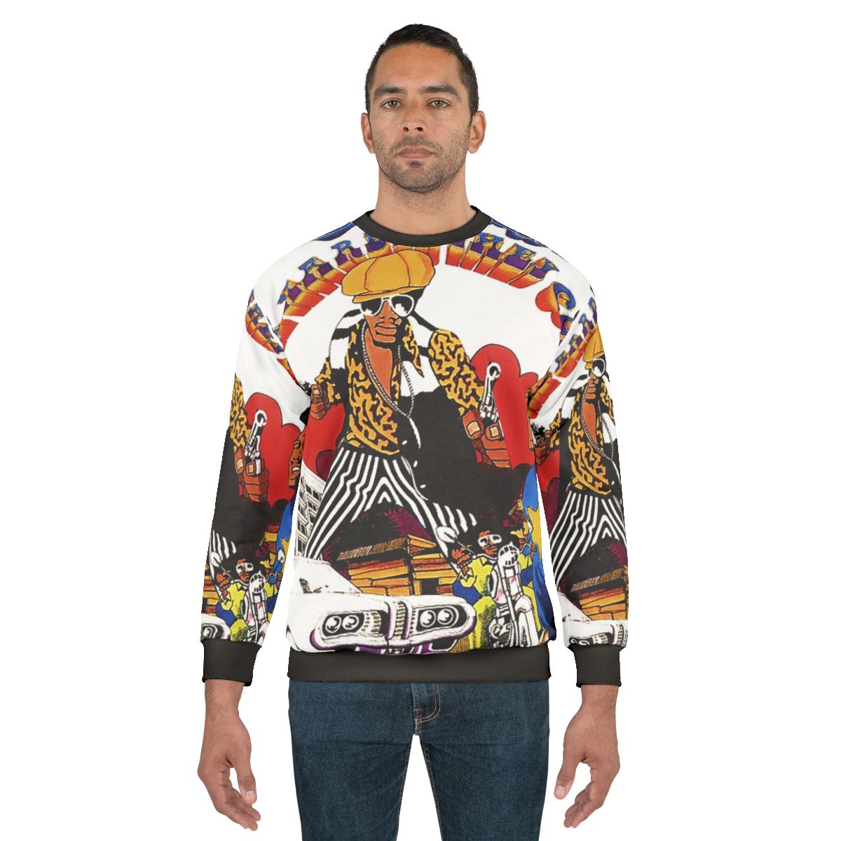 Skinhead sweatshirt inspired by the classic Jamaican music film "The Harder They Come"