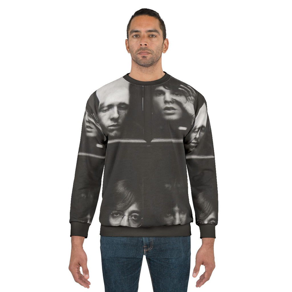 The Doors band member Jim Morrison on sweatshirt