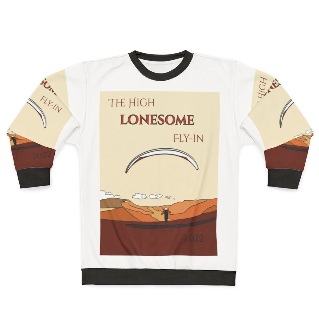 The High Lonesome Fly In 2022 Paragliding Sweatshirt