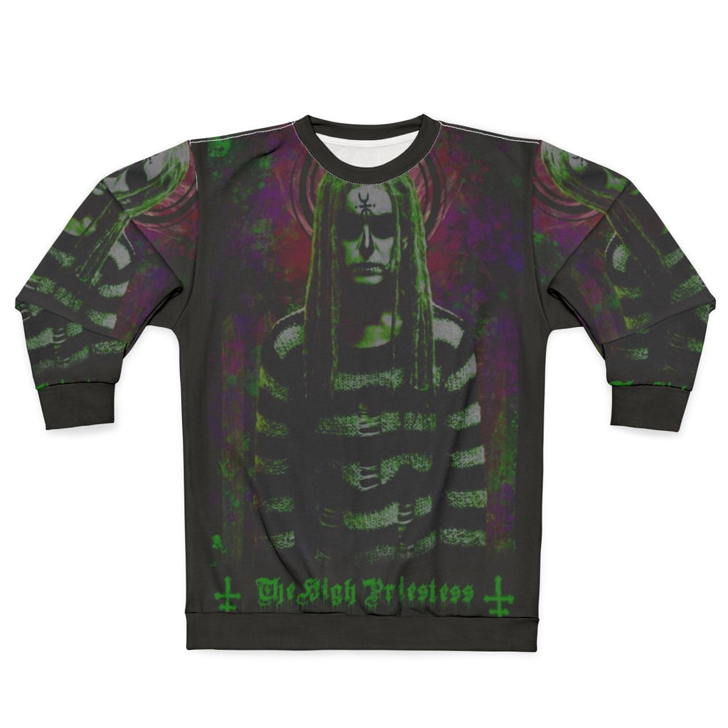 The High Priestess Sweatshirt with Lords of Salem Imagery