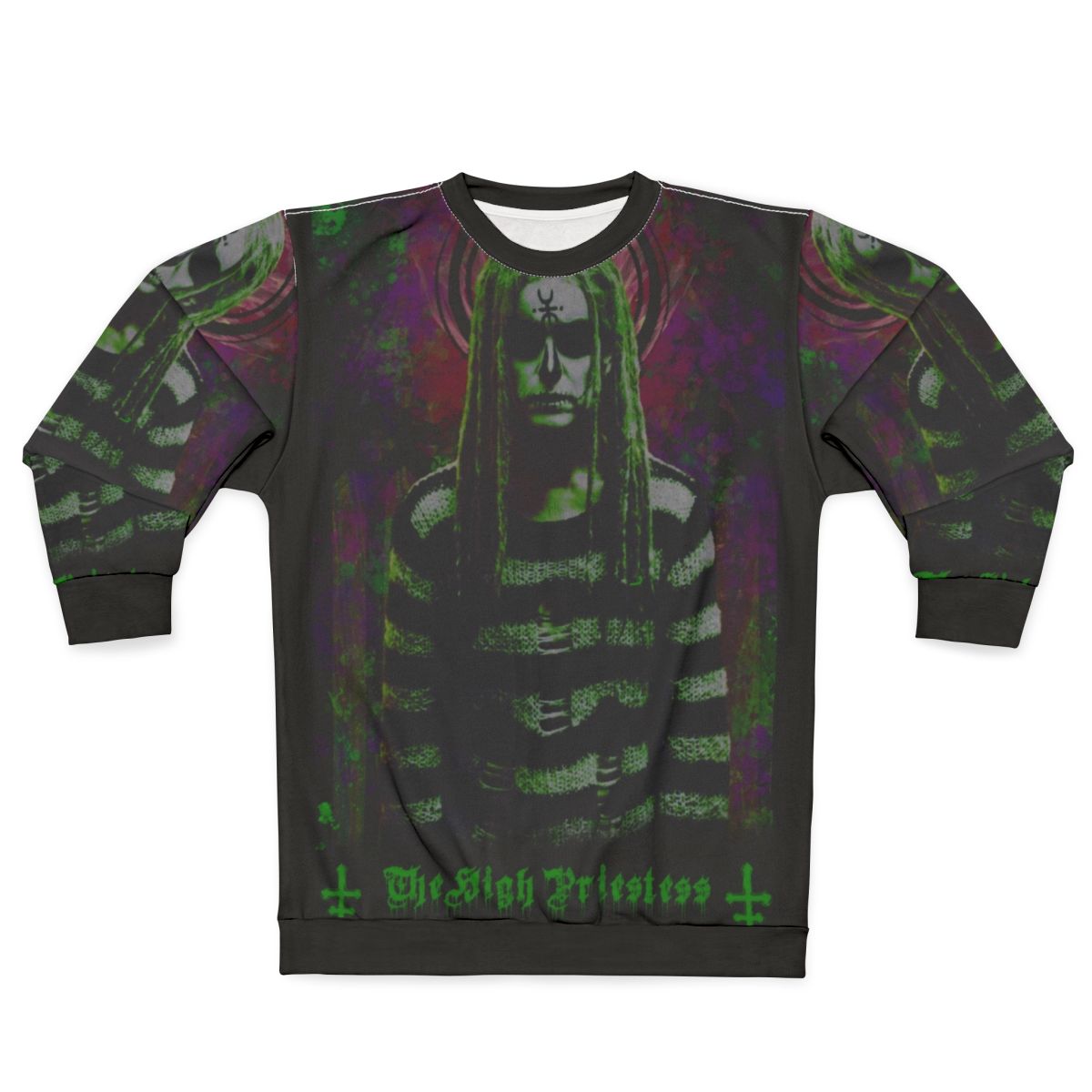 The High Priestess Sweatshirt with Lords of Salem Imagery