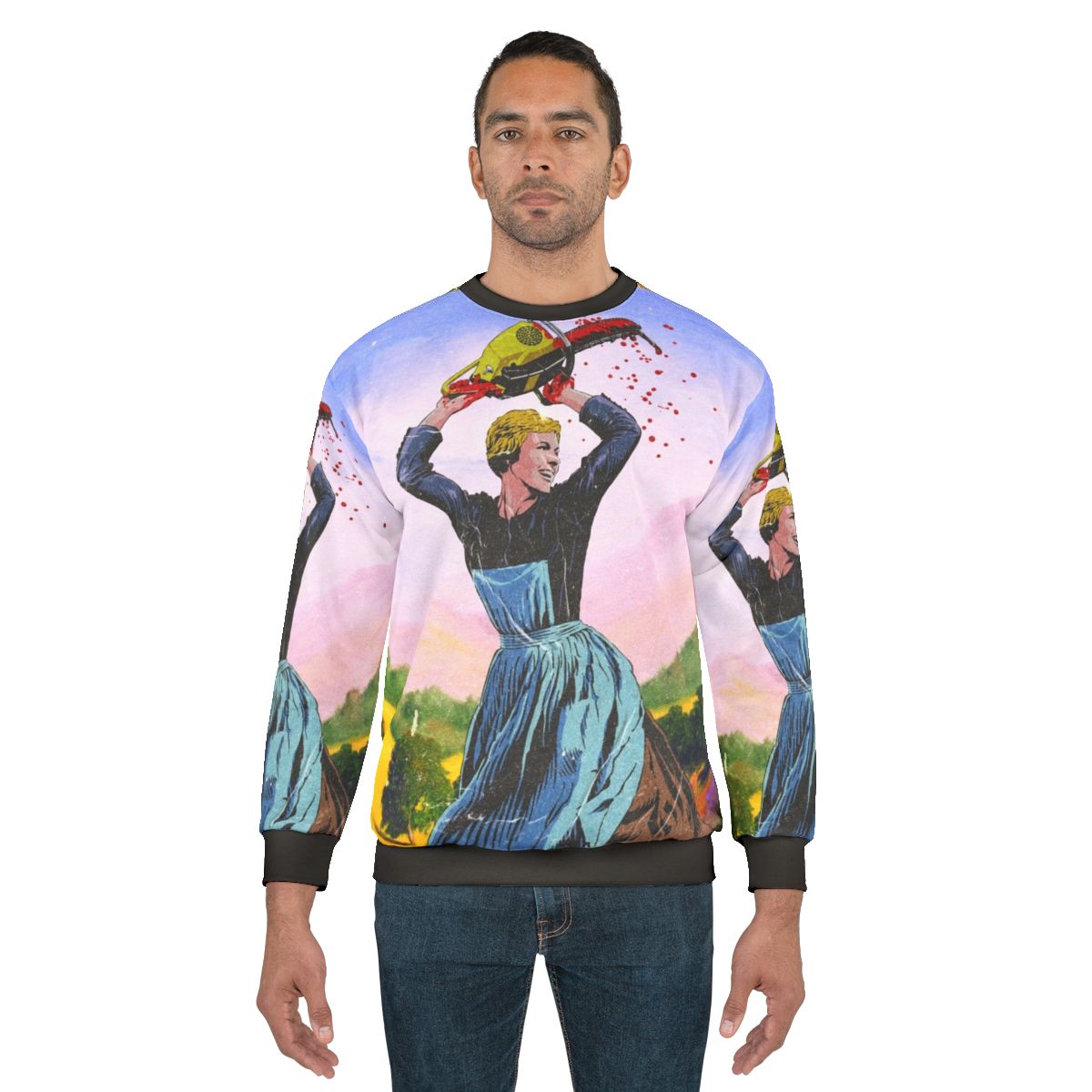 Vintage heavy metal "The Hills Are Not Alive" sweatshirt