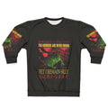 Vintage Japanese frog graphic sweatshirt with inspirational quotes
