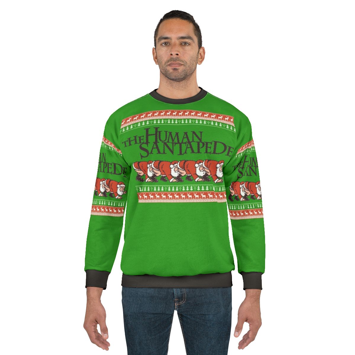 "Human Centipede" inspired Christmas sweater design