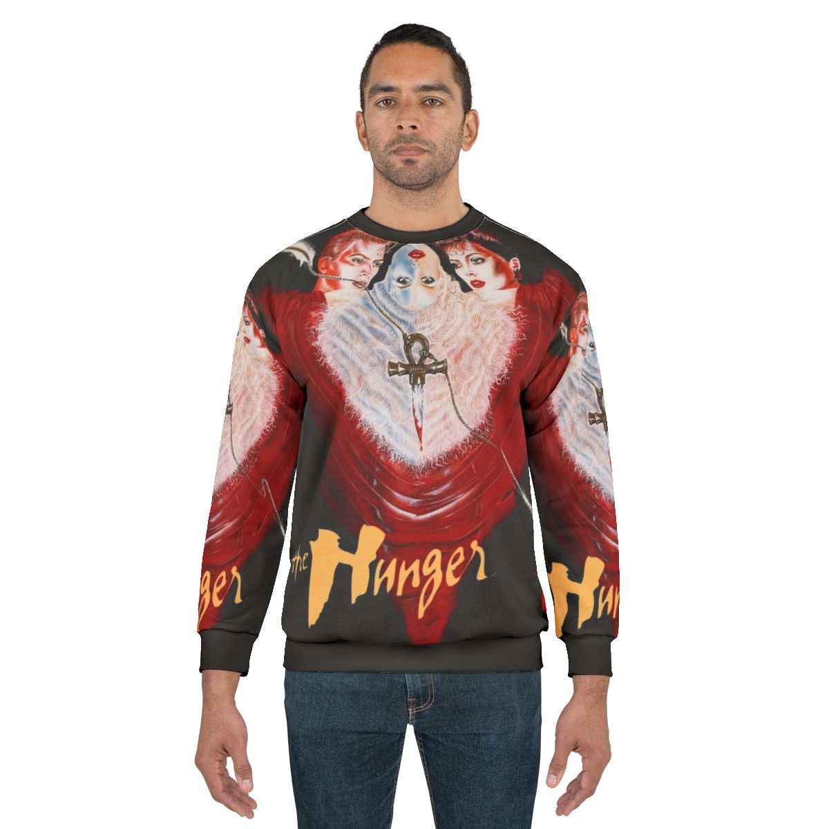 The Hunger Sweatshirt - Retro 80s Vampire and Music Inspired Design