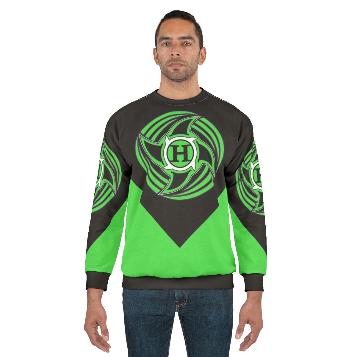 Retro hurricane sweatshirt with wrestling logo