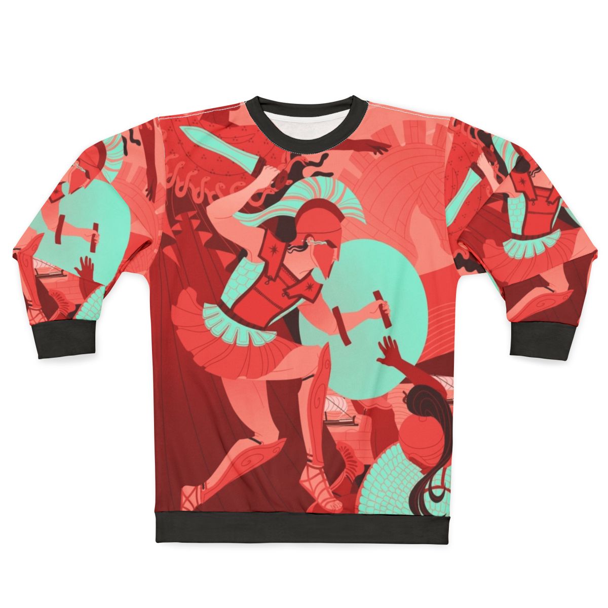 The Iliad Sweatshirt - Featuring Iconic Characters from Homer's Epic Poem