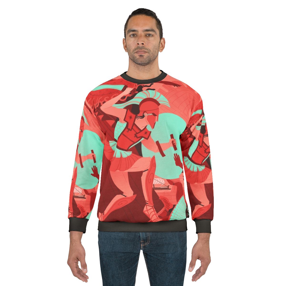 The Iliad Sweatshirt - Featuring Iconic Characters from Homer's Epic Poem