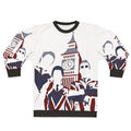 Mod pop art sweatshirt featuring The Jam and Union Jack design