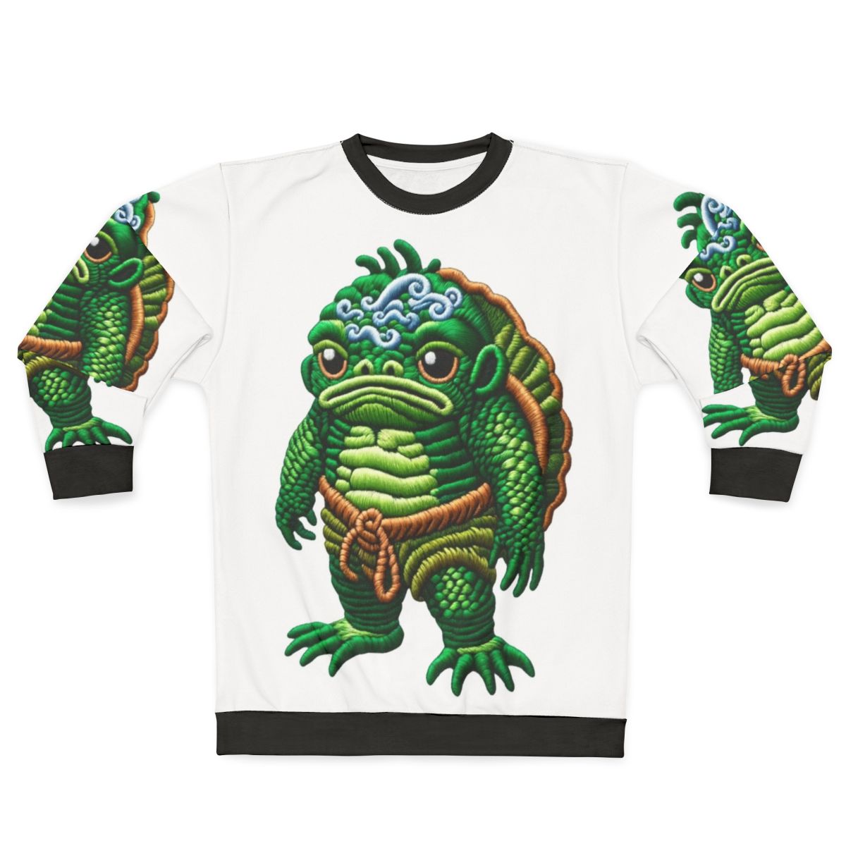 Kappa: The Legendary Japanese Creature Embroidered Sweatshirt