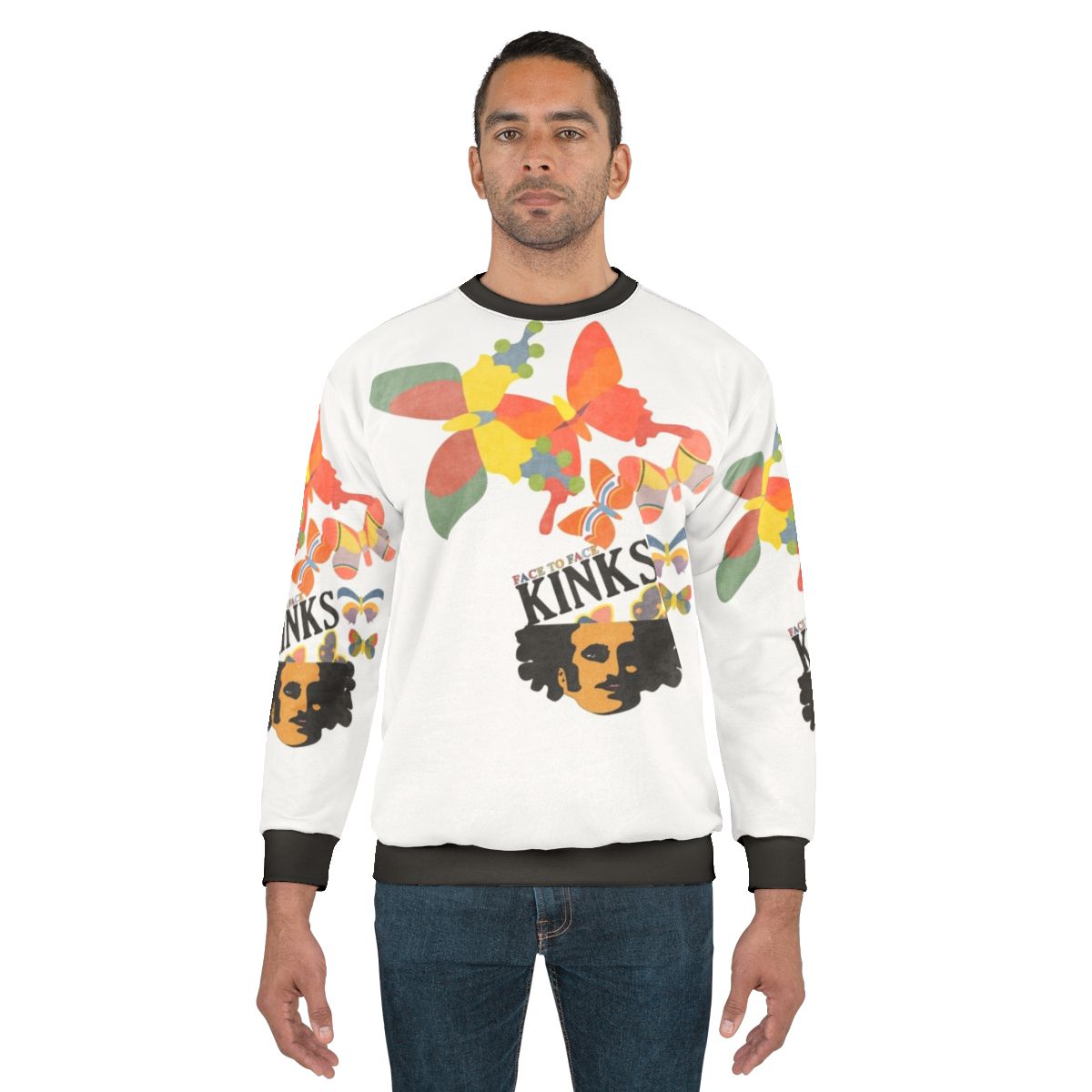 Vintage The Kinks "Face to Face" 60s Music Sweatshirt