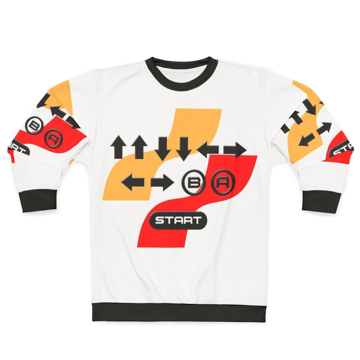 Konami Code inspired retro gaming sweatshirt