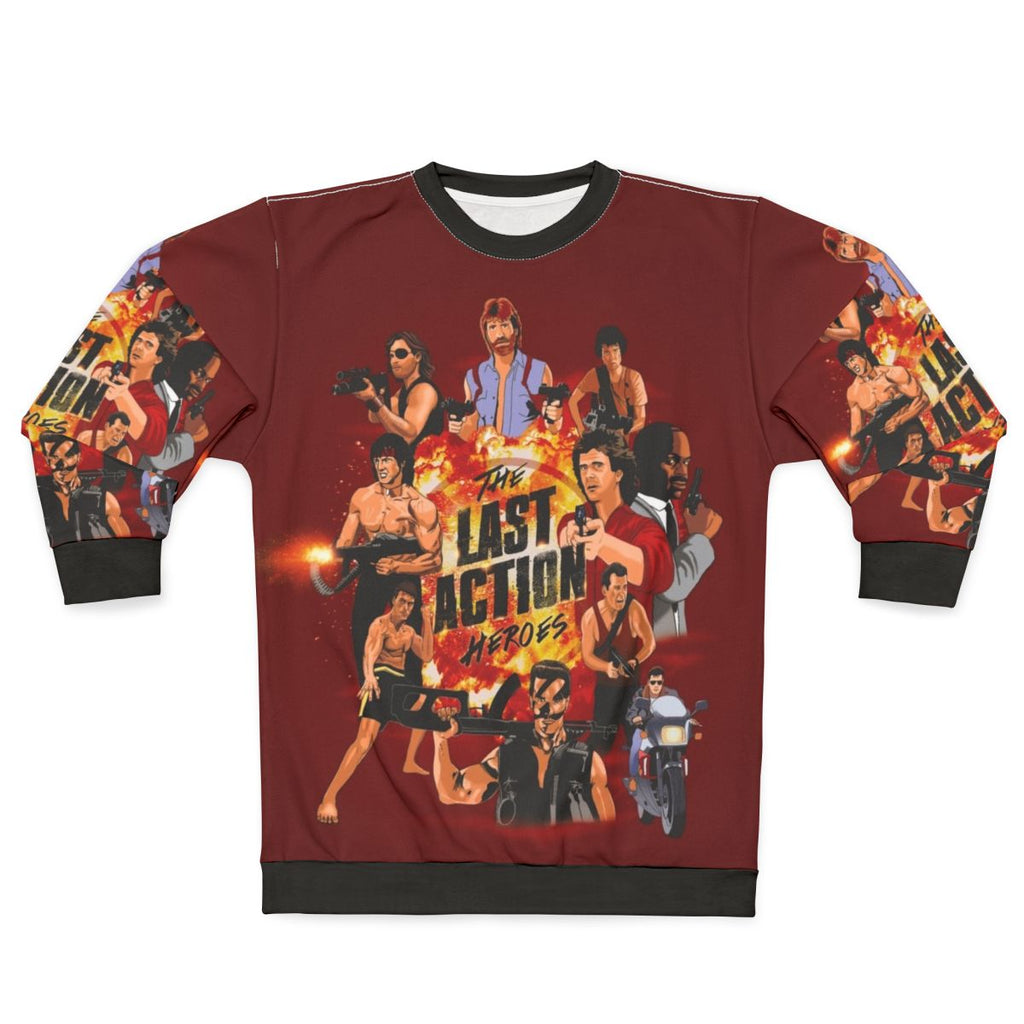 80s action hero sweatshirt
