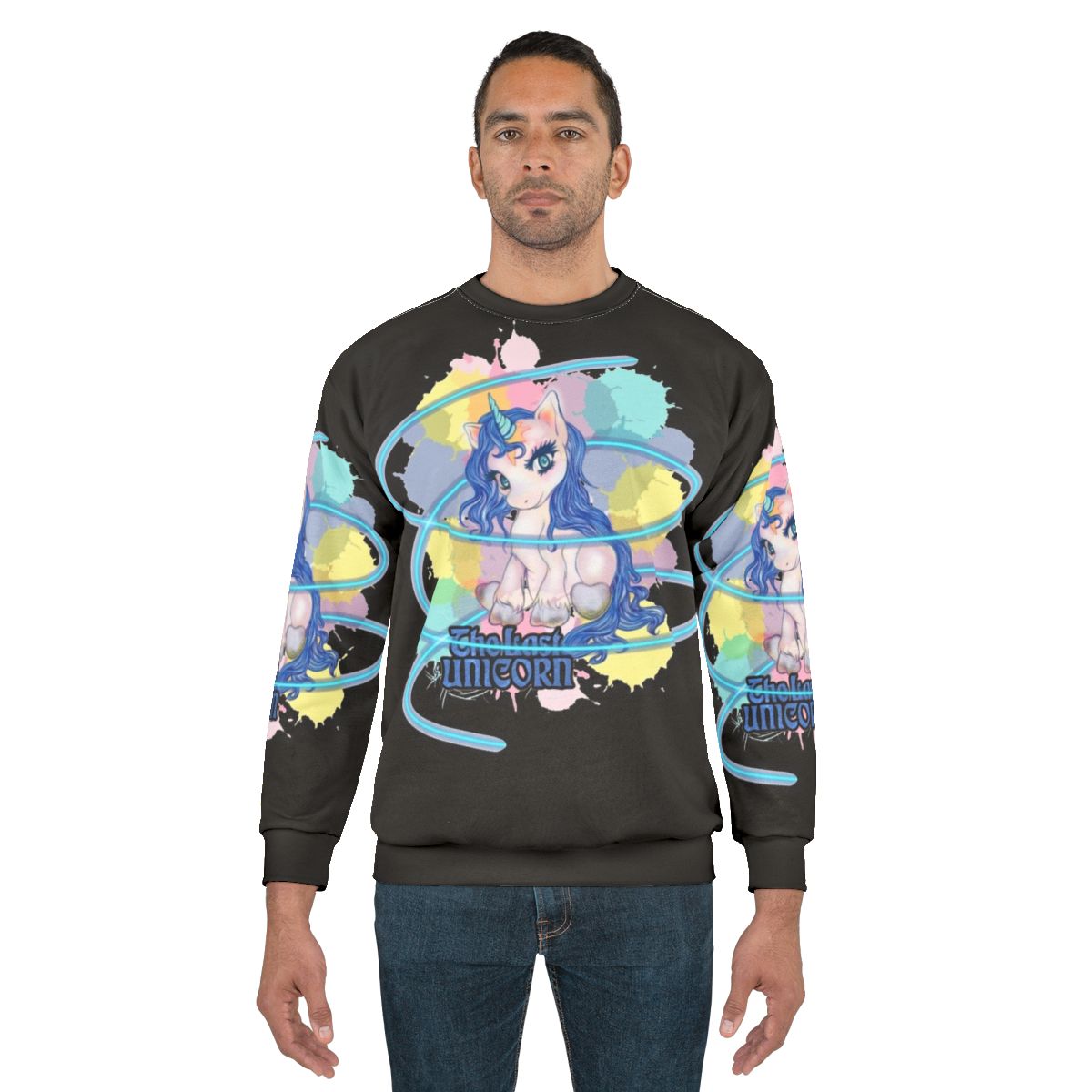 Colorful Cute Unicorn Sweatshirt Inspired by The Last Unicorn