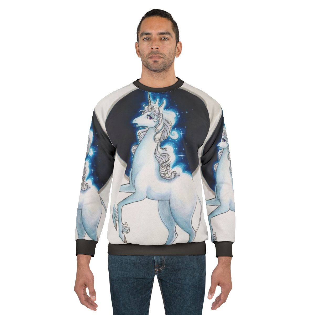 The Last Unicorn Sweatshirt with Unicorn Graphic