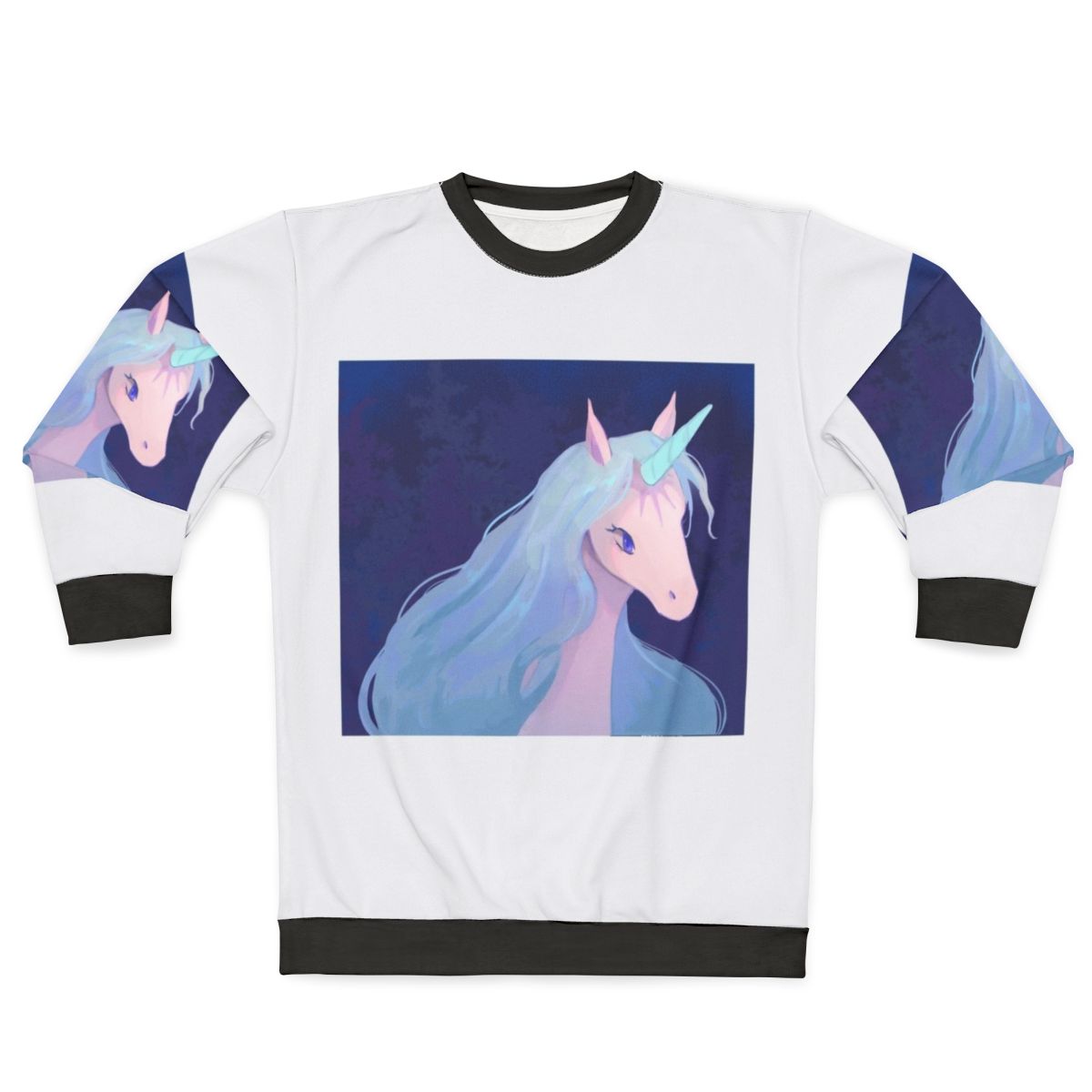 The Last Unicorn Fantasy Unicorn Illustration Sweatshirt