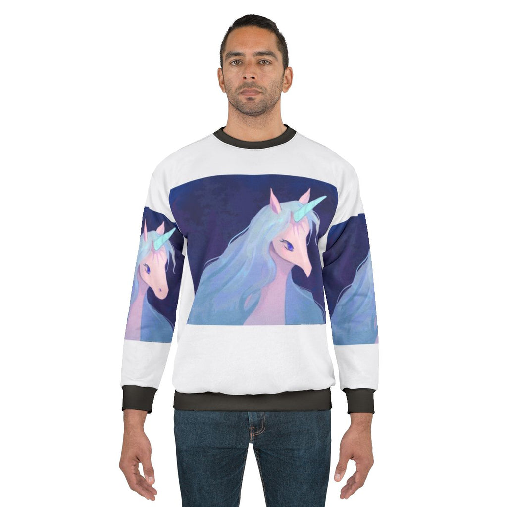 The Last Unicorn Fantasy Unicorn Illustration Sweatshirt