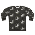 The Last Unicorn fantasy illustration printed on a sweatshirt