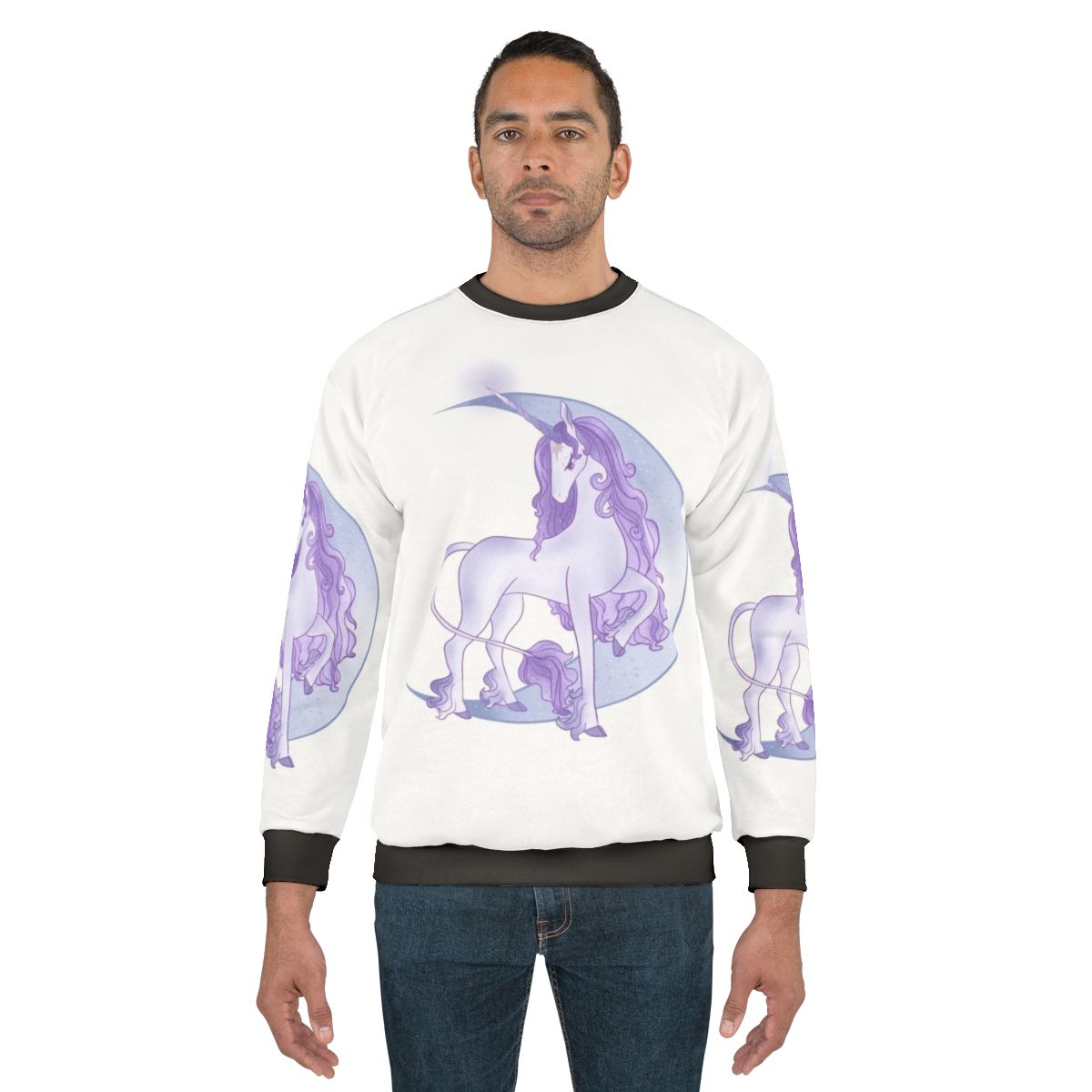 The Last Unicorn Crescent Moon Magical Sweatshirt