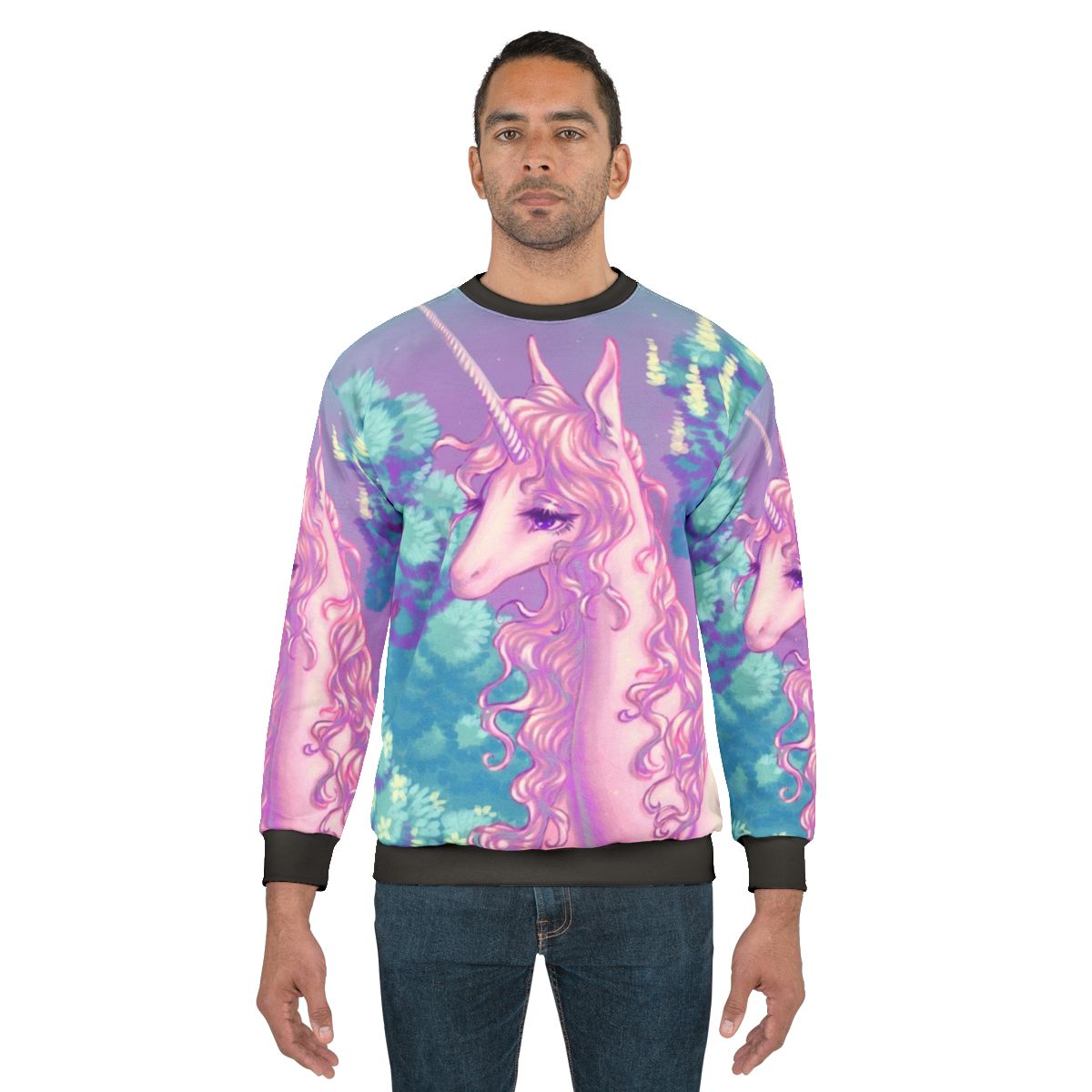 The Last Unicorn Forest Sweatshirt - Retro 80s Unicorn Apparel