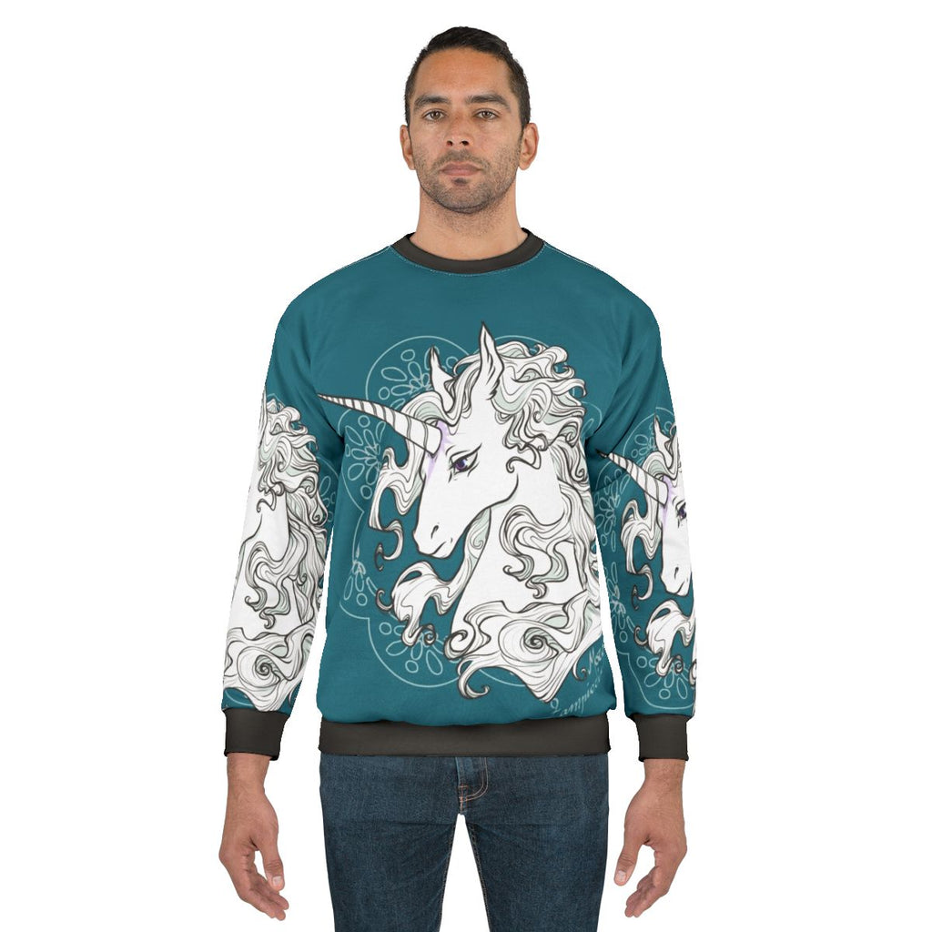 The Last Unicorn Sea Green Fantasy Sweatshirt