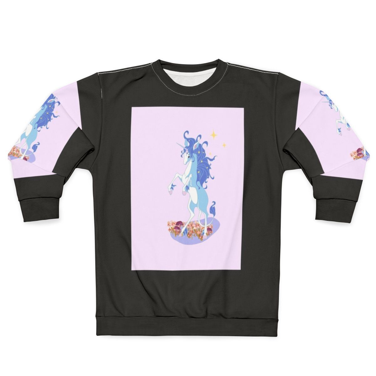 The Last Unicorn Sweatshirt featuring a whimsical unicorn design