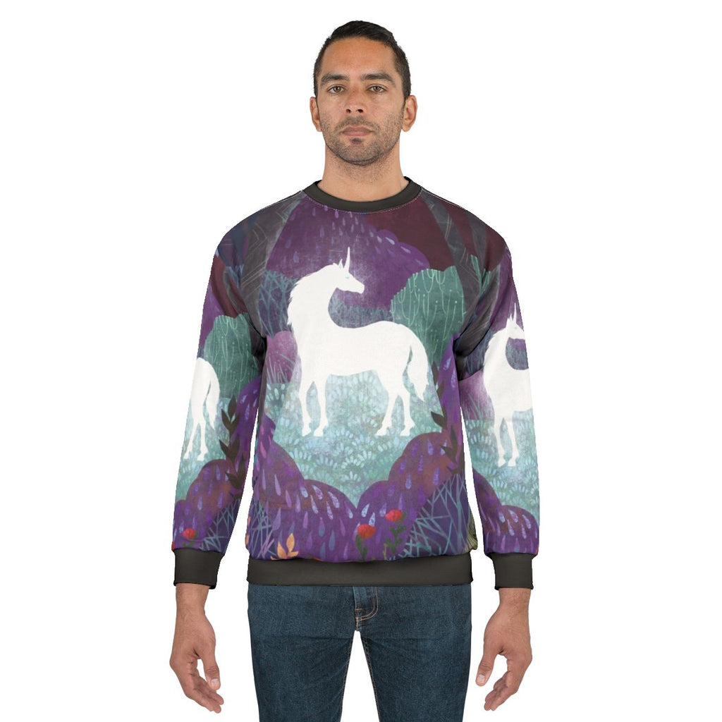 The Last Unicorn Sweatshirt in Vibrant Purple