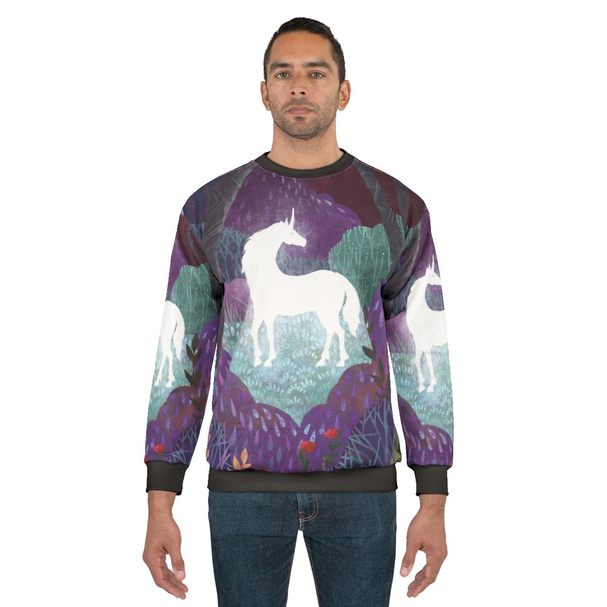 The Last Unicorn Sweatshirt in Vibrant Purple
