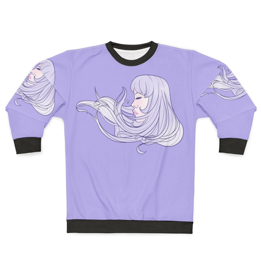 The Last Unicorn Sweatshirt with Ethereal Purple Unicorn Design