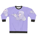 The Last Unicorn Sweatshirt with Ethereal Purple Unicorn Design