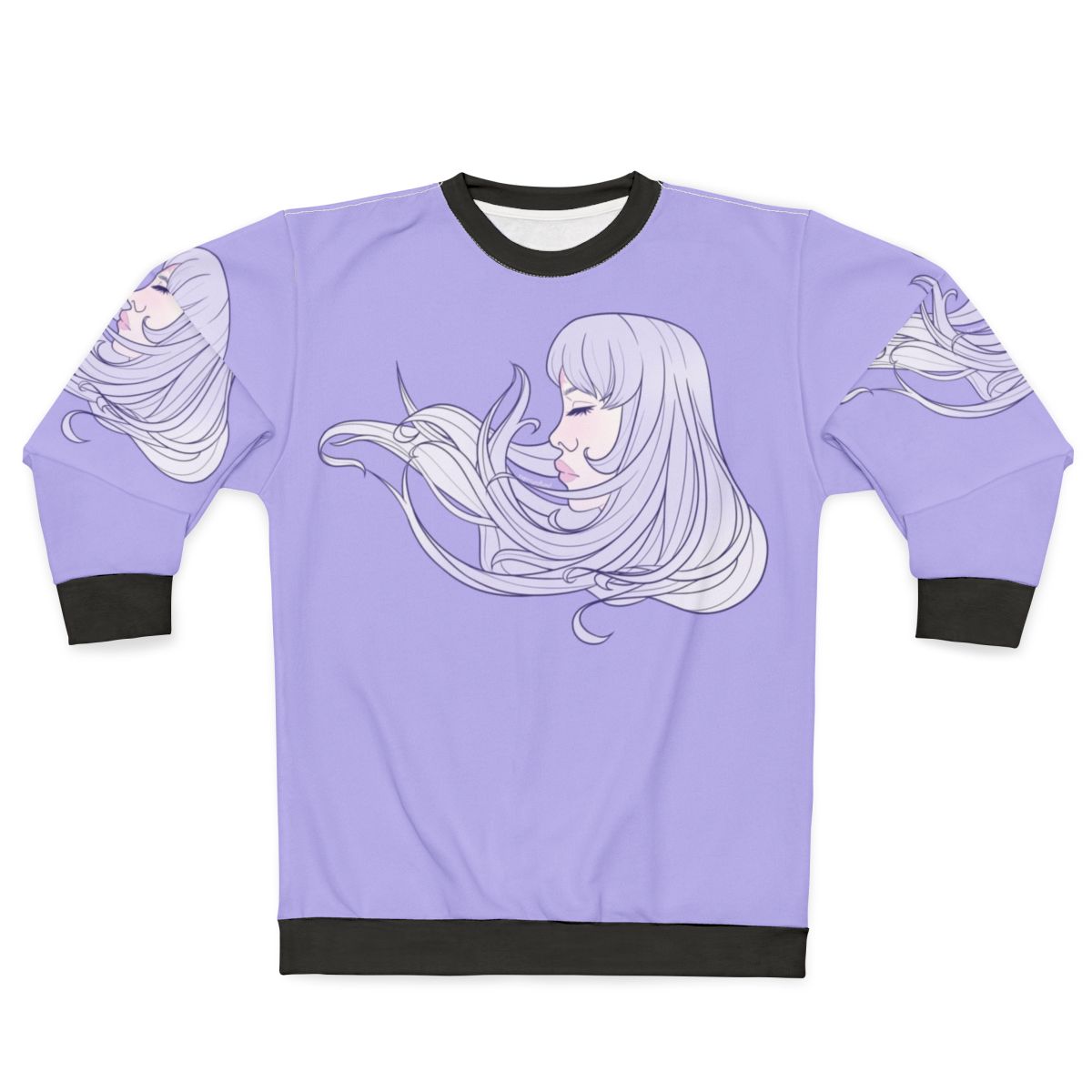 The Last Unicorn Sweatshirt with Ethereal Purple Unicorn Design