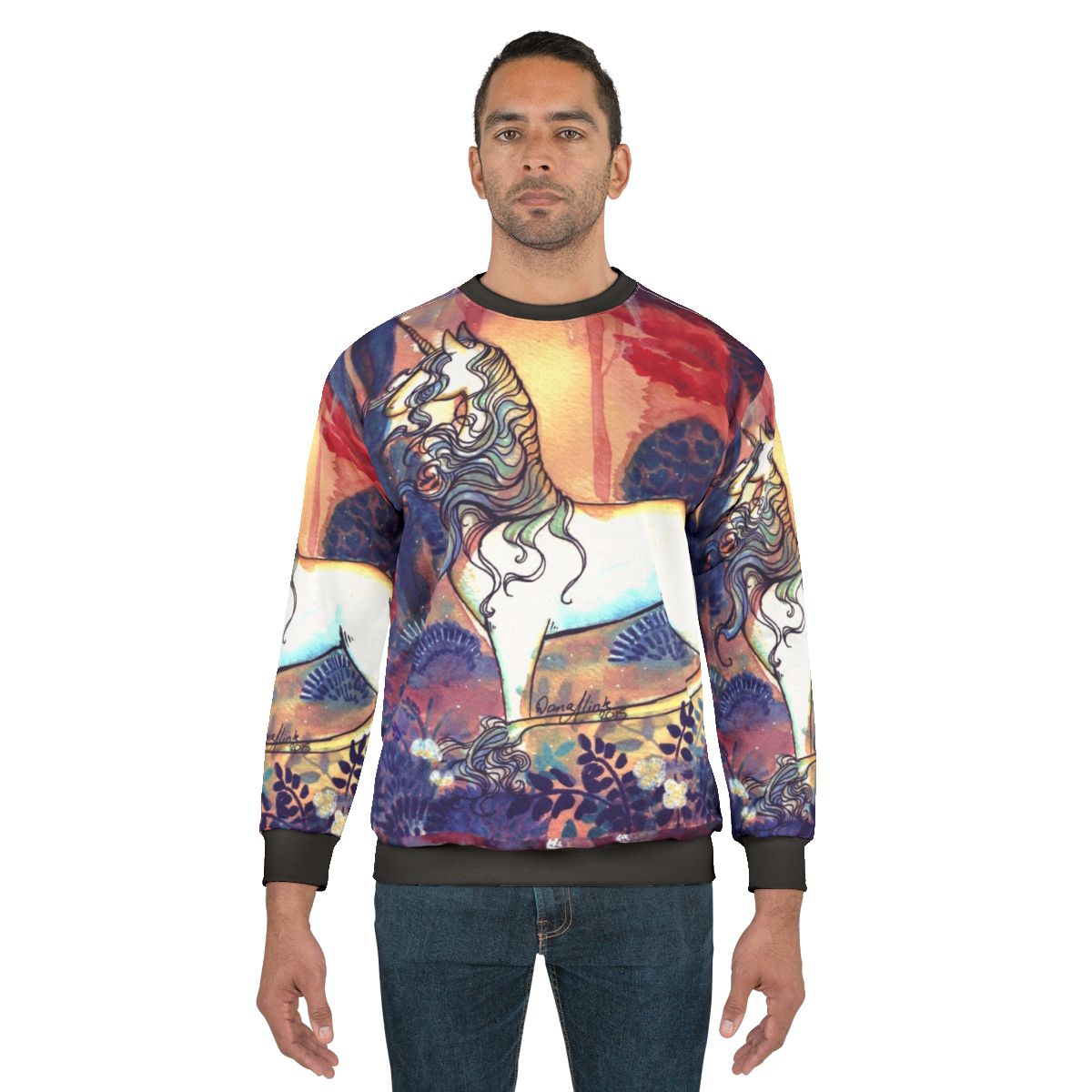 Watercolor The Last Unicorn Sweatshirt