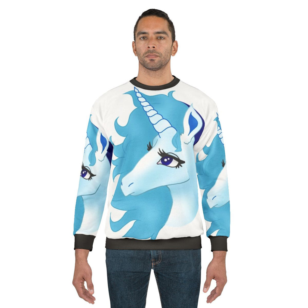 The Last Unicorn Sweatshirt with Magical Unicorn Design