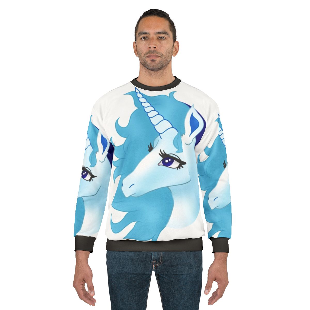 The Last Unicorn Sweatshirt with Magical Unicorn Design