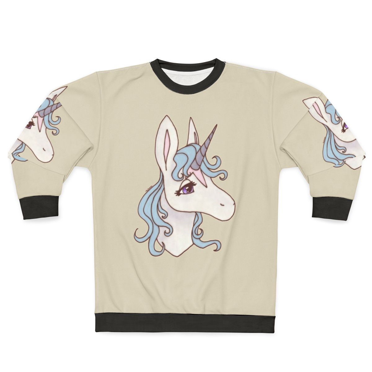 The Last Unicorn Sweatshirt featuring the enchanting Lady Amalthea