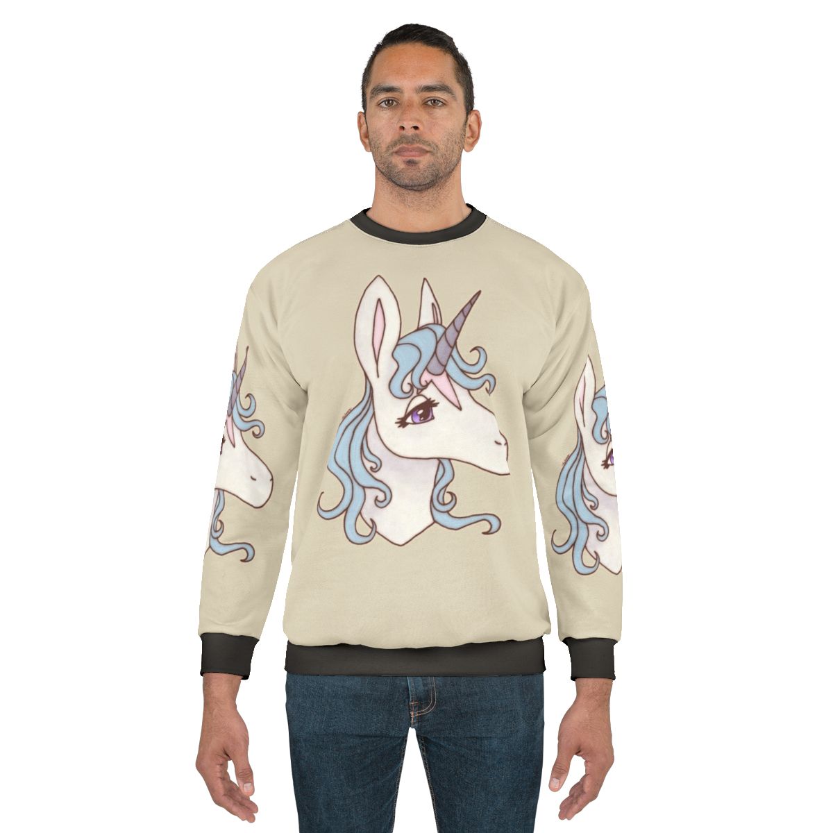 The Last Unicorn Sweatshirt featuring the enchanting Lady Amalthea