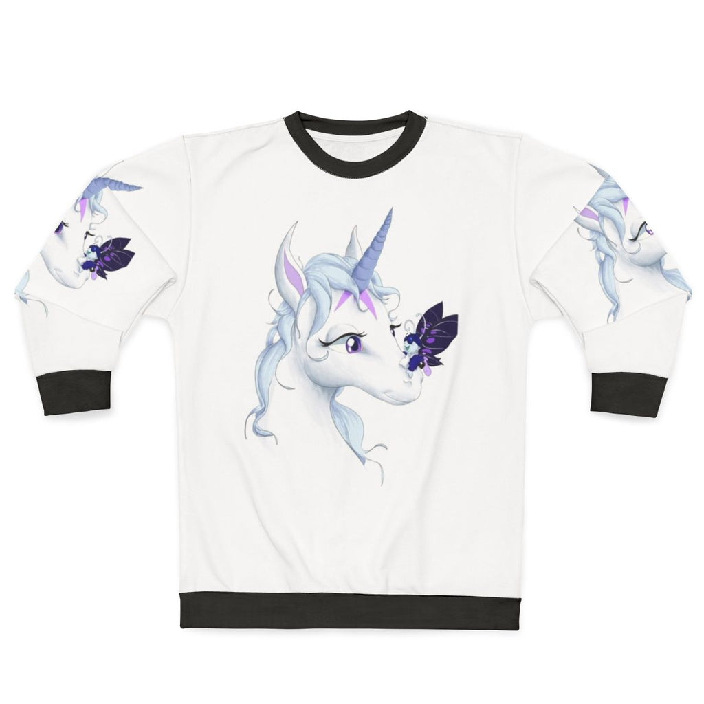The Last Unicorn Sweatshirt featuring a unicorn illustration