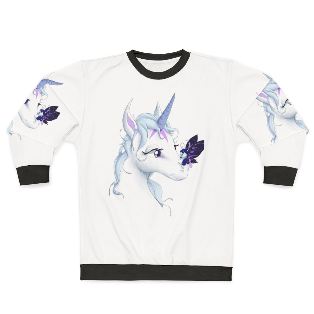 The Last Unicorn Sweatshirt featuring a unicorn illustration