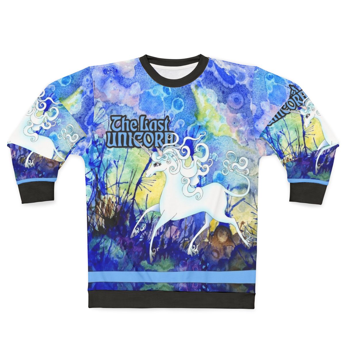 The Last Unicorn Sweatshirt with a Mythical Unicorn Design