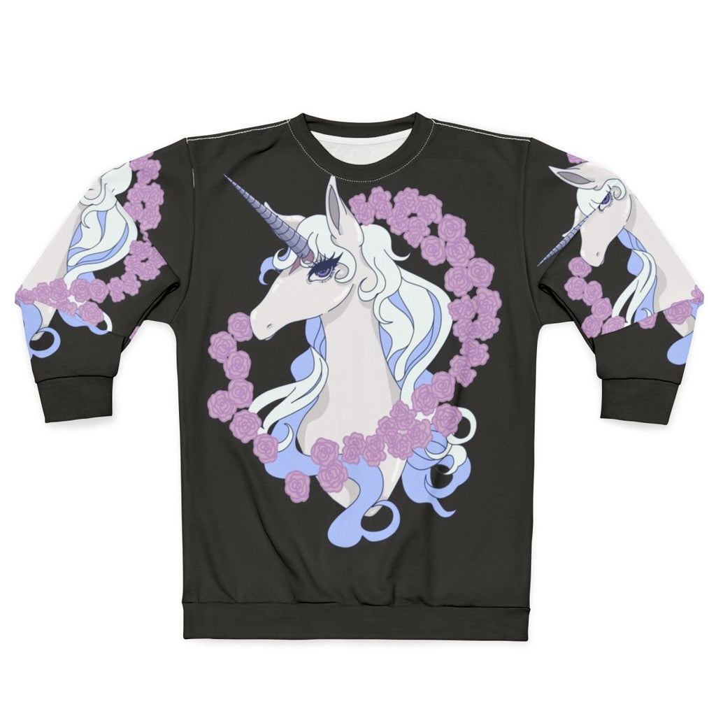 The Last Unicorn Lady Amalthea Sweatshirt featuring the main character