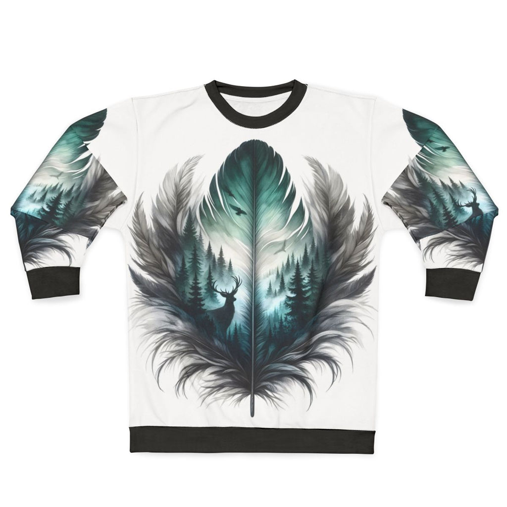 Forest Feather Sweatshirt for Outdoor Enthusiasts