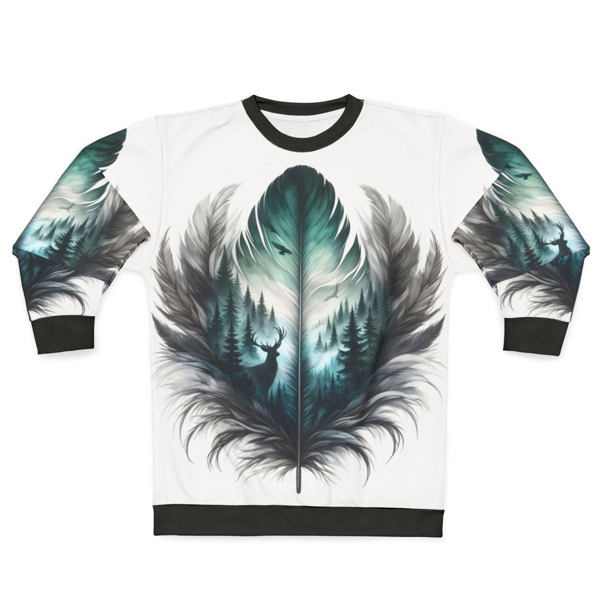 Forest Feather Sweatshirt for Outdoor Enthusiasts