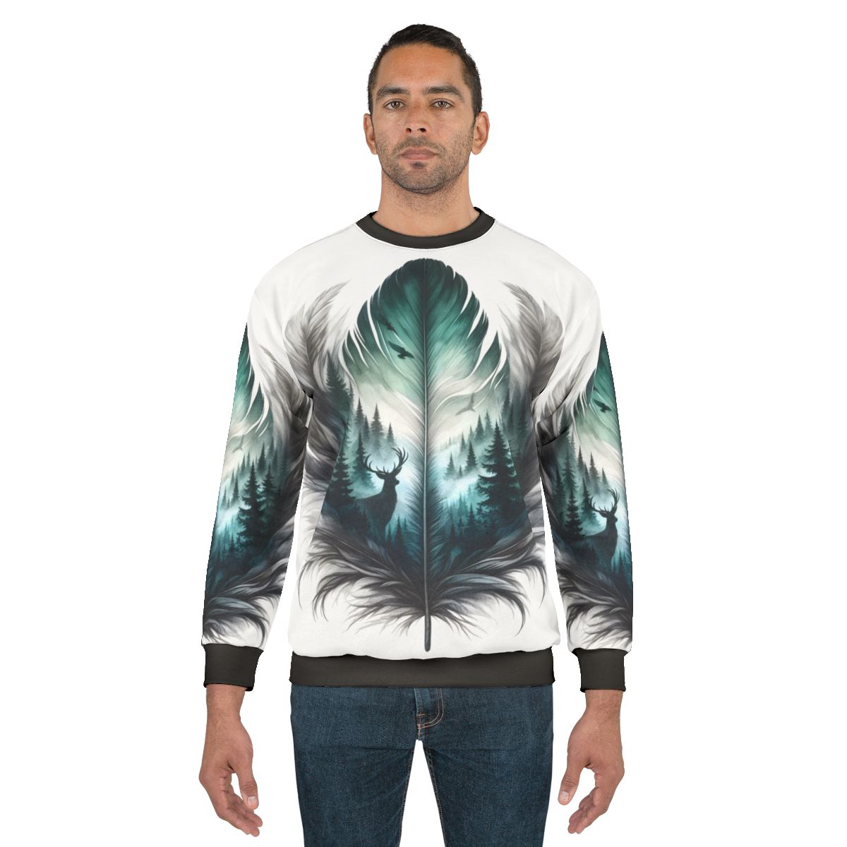 Forest Feather Sweatshirt for Outdoor Enthusiasts