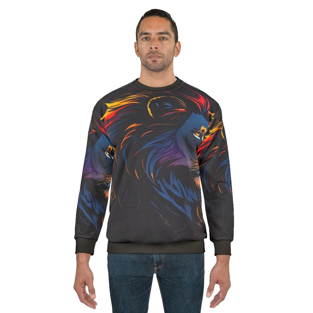 Legendary Lion Sweatshirt - Nature-Inspired Clothing