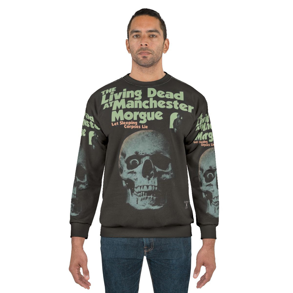 Retro horror 'The Living Dead at Manchester Morgue' sweatshirt
