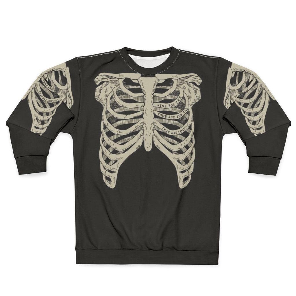 Dark and gothic ribcage sweatshirt from The Locked Tomb series