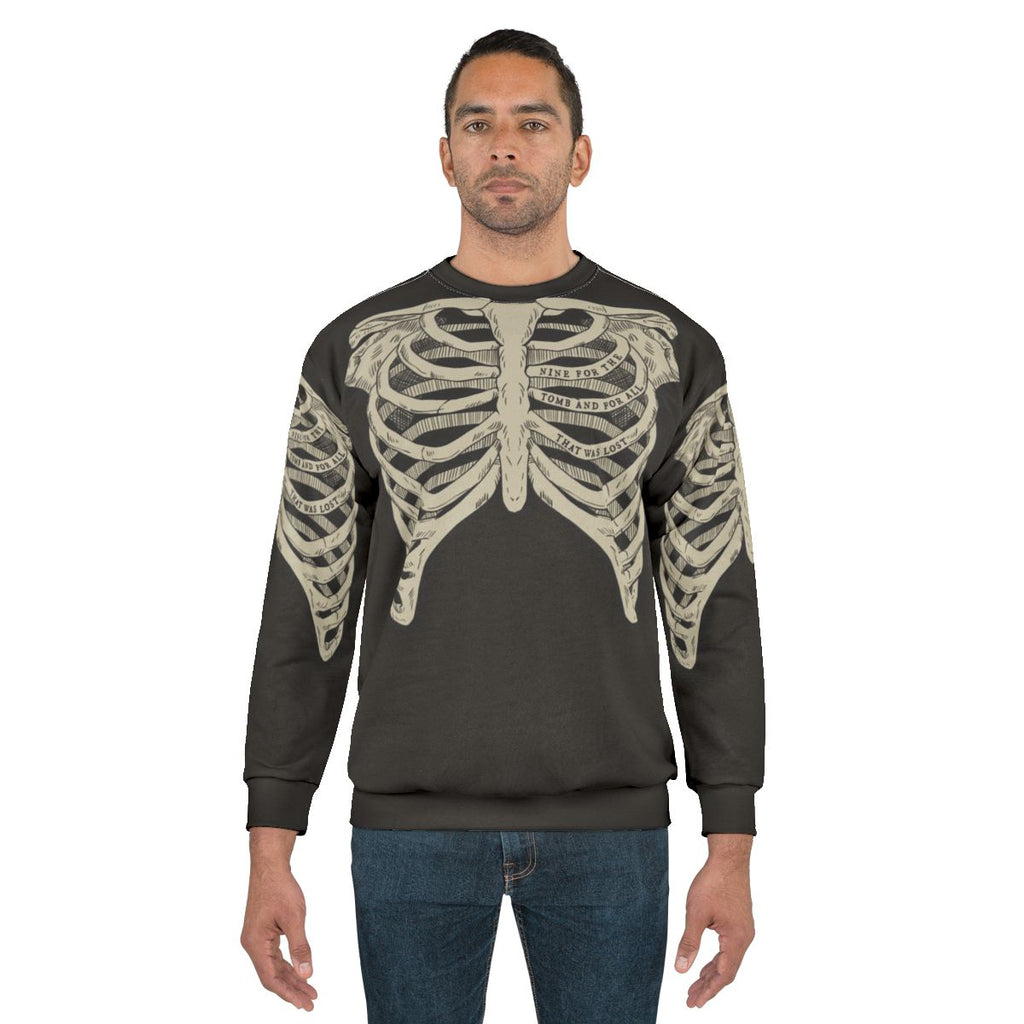 Dark and gothic ribcage sweatshirt from The Locked Tomb series