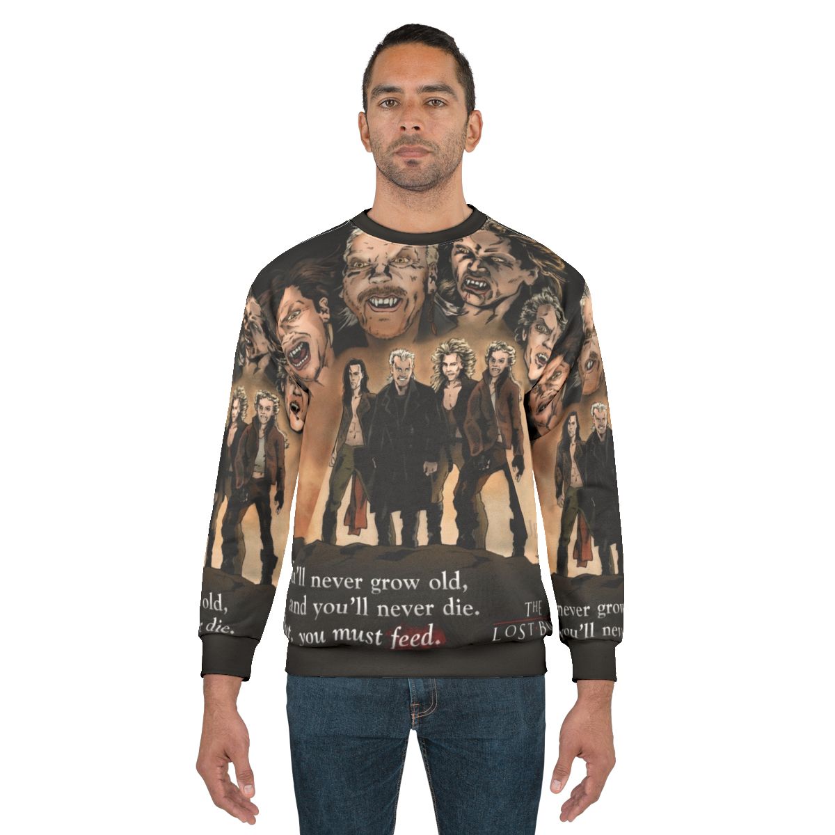 The Lost Boys 80s Horror Movie Themed Sweatshirt