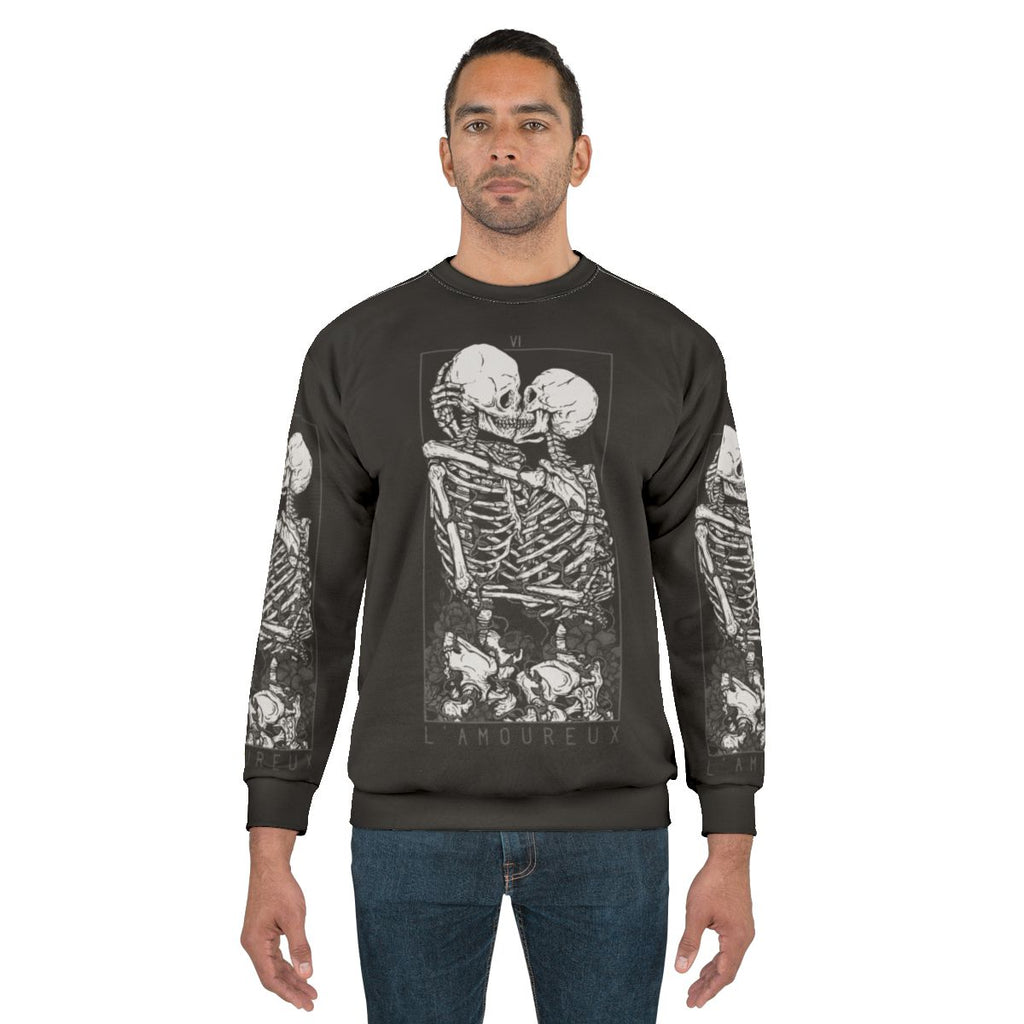 Lovers Tarot Sweatshirt - Dark Romance Apparel